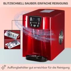 Ice Volcano 2G Eismaschine LED 12kg Je 24h 2l 6-12min Rot 4 Ice Volcano 2G Eismaschine LED 12kg Je 24h 2l 6-12min Rot -Klarstein Verkaufs 10030849 DE 0005 usp