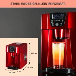 Ice Volcano 2G Eismaschine LED 12kg Je 24h 2l 6-12min Rot 5 Ice Volcano 2G Eismaschine LED 12kg Je 24h 2l 6-12min Rot -Klarstein Verkaufs 10030849 DE 0006 usp