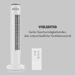 Empire State Turmventilator 37 W Luftdurchsatz: 2200 M³/h Oszillation 3 Empire State Turmventilator 37 W Luftdurchsatz: 2200 M³/h Oszillation -Klarstein Verkaufs 10030980 de 0004 logo
