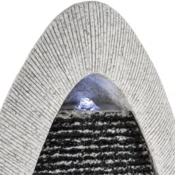 Gavarnie Wandbrunnen LED 37,5x89,5x9 Cm Oval 6W Pumpe IP 67 -Klarstein Verkaufs 10030994 yy 0005 detail Blumfeldt Gavarnie Wandbrunnen Naturstein Optik