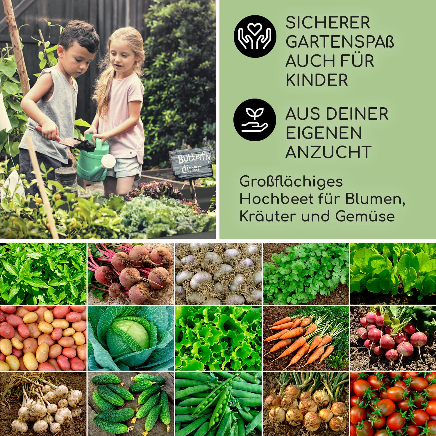 High Grow Hochbeet Gartenbeet 2,0m Zink-Alu-Beschichtung silber High Grow Hochbeet Gartenbeet 2,0m Zink-Alu-Beschichtung Silber -Klarstein Verkaufs 10031119 DE 0006 usp