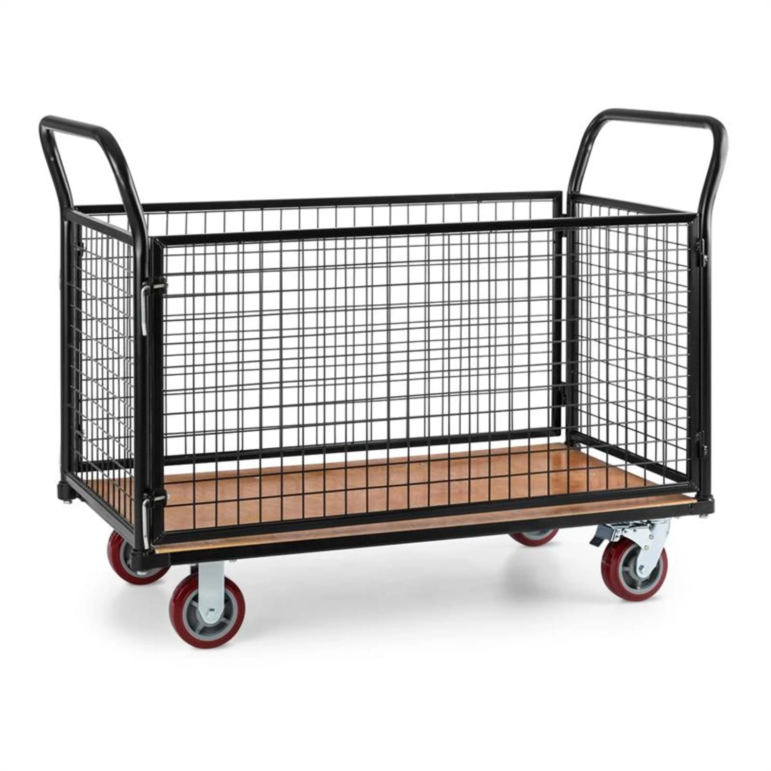 Loadster Gitterwagen Rollwagen Magazinwagen max.500kg Holzboden Loadster Gitterwagen Rollwagen Magazinwagen Max.500kg Holzboden -Klarstein Verkaufs 10031241 yy 0001 titel Waldbeck Loadster Gitterwagen Rollwagen schwarz reedit