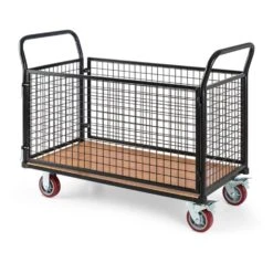 Loadster Gitterwagen Rollwagen Magazinwagen Max.500kg Holzboden 3 Loadster Gitterwagen Rollwagen Magazinwagen Max.500kg Holzboden -Klarstein Verkaufs 10031241 yy 0004 front Waldbeck Loadster Gitterwagen Rollwagen schwarz reedit