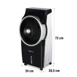 Kingcool 4-in-1 Luftkühler 2340 M³/h 95 W 8 Liter Mobil Fernbedienung 6 Kingcool 4-in-1 Luftkühler 2340 M³/h 95 W 8 Liter Mobil Fernbedienung -Klarstein Verkaufs 10031341 yy 0011 dimensions