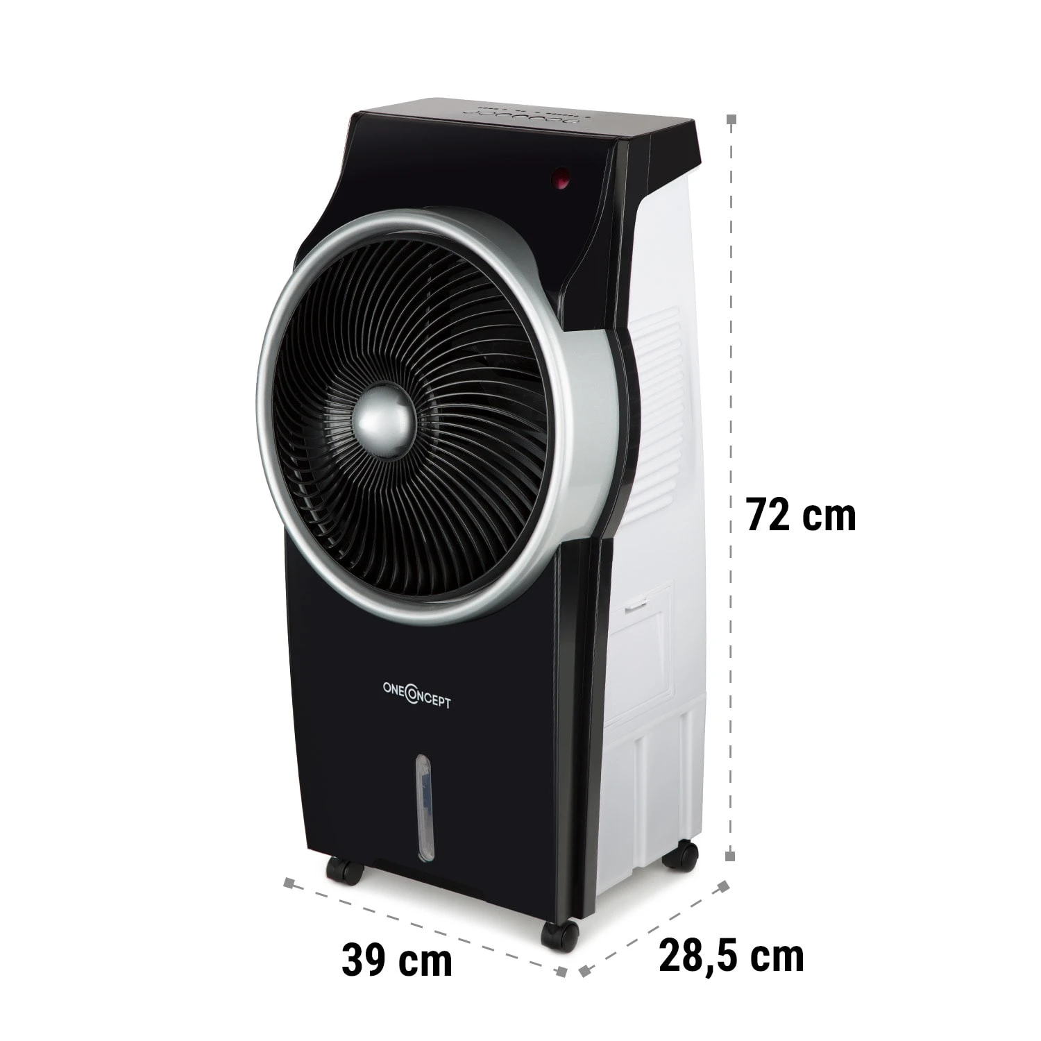 Kingcool 4-in-1 Luftkühler 2340 m³/h 95 W 8 Liter mobil Fernbedienung Kingcool 4-in-1 Luftkühler 2340 M³/h 95 W 8 Liter Mobil Fernbedienung -Klarstein Verkaufs 10031341 yy 0011 dimensions