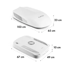 Klimamobil Wohnwagen-Klimaanlage RV-Air-Conditioner Heizung 16-30 °C 7 Klimamobil Wohnwagen-Klimaanlage RV-Air-Conditioner Heizung 16-30 °C -Klarstein Verkaufs 10031436 yy 0008 dimensions
