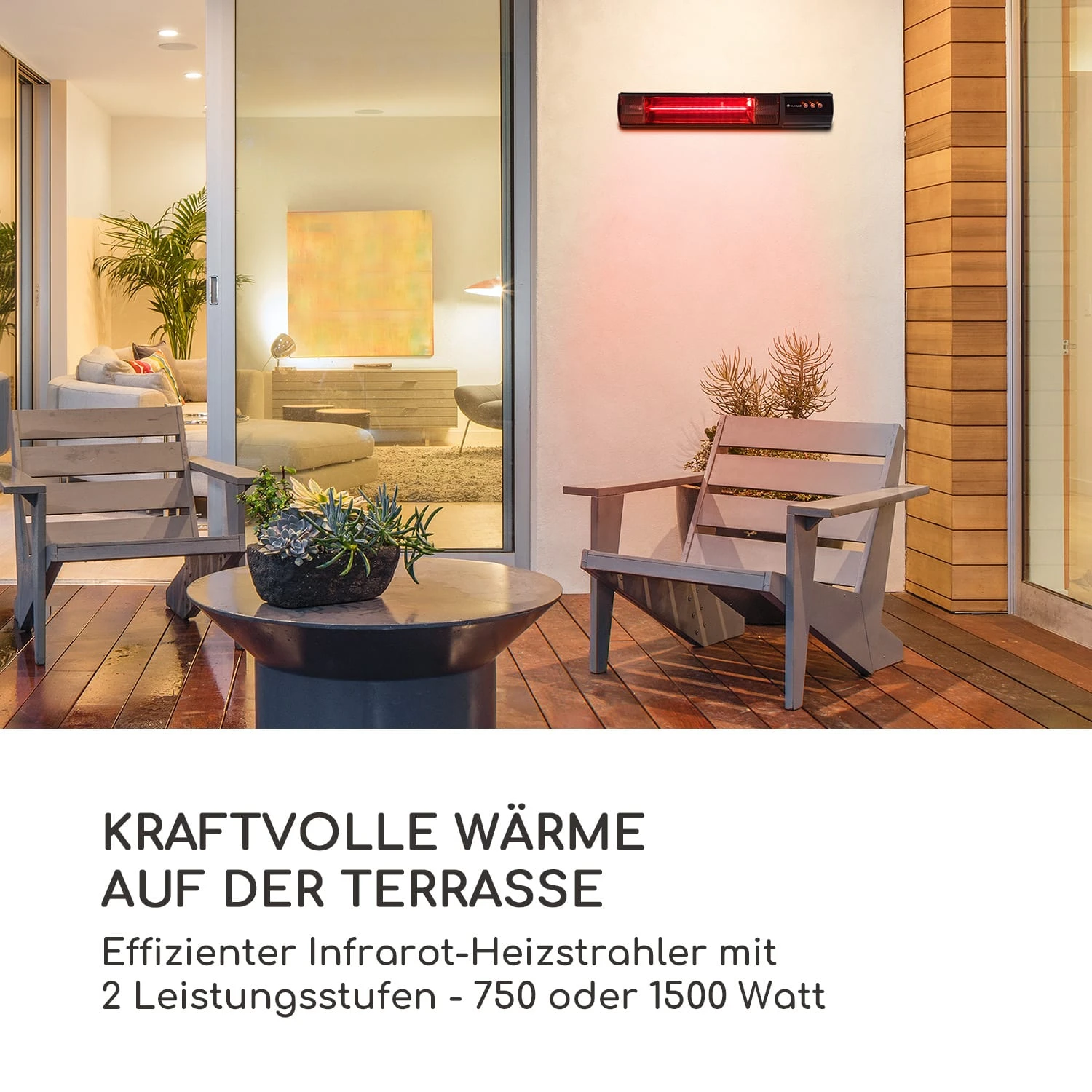 Nitro Infrarotheizstrahler Terrasse Goldröhre 1500W IP55 Fernbedienung Nitro Infrarotheizstrahler Terrasse Goldröhre 1500W IP55 Fernbedienung -Klarstein Verkaufs 10031445 de 0003 logo