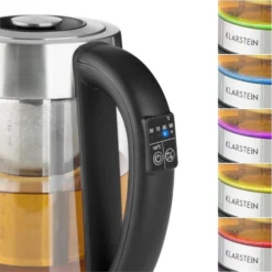 Ostfriese Wasserkocher 2-in-1 Teekocher 1,7L 2200W LED Edelstahl Glas 3 Ostfriese Wasserkocher 2-in-1 Teekocher 1,7L 2200W LED Edelstahl Glas -Klarstein Verkaufs 10031479 yy 0004 detail Klarstein Ostfriese Wasserkocher Edelstahl Glas