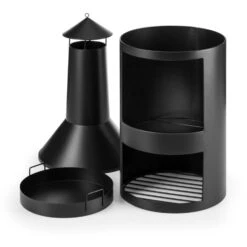 Westeros Gartenofen Terrassenofen Holzofen Ø45cm Stahlblech Schwarz -Klarstein Verkaufs 10031481 yy 0004 detail Blumfeldt Westeros Gartenofen schwarz