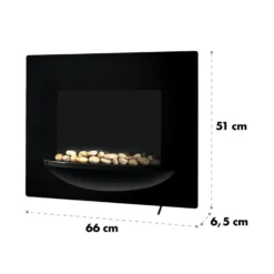 Feuerschale Elektro-Wandkamin 1800W Flammenillusion Dekosteine 4 Feuerschale Elektro-Wandkamin 1800W Flammenillusion Dekosteine -Klarstein Verkaufs 10031557 yy 0006 logo Klarstein Feuerschale Wandkamin 1800 W schwarz