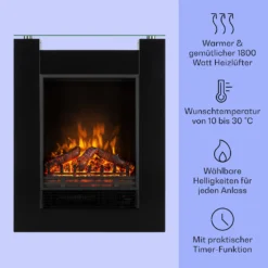  Studio 5 Elektrischer Kamin Heizlüfter 900/1800 W Fernbedienung -Klarstein Verkaufs 10031573 de 0003 usp