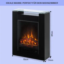 Studio 5 Elektrischer Kamin Heizlüfter 900/1800 W Fernbedienung -Klarstein Verkaufs 10031573 de 0005 usp