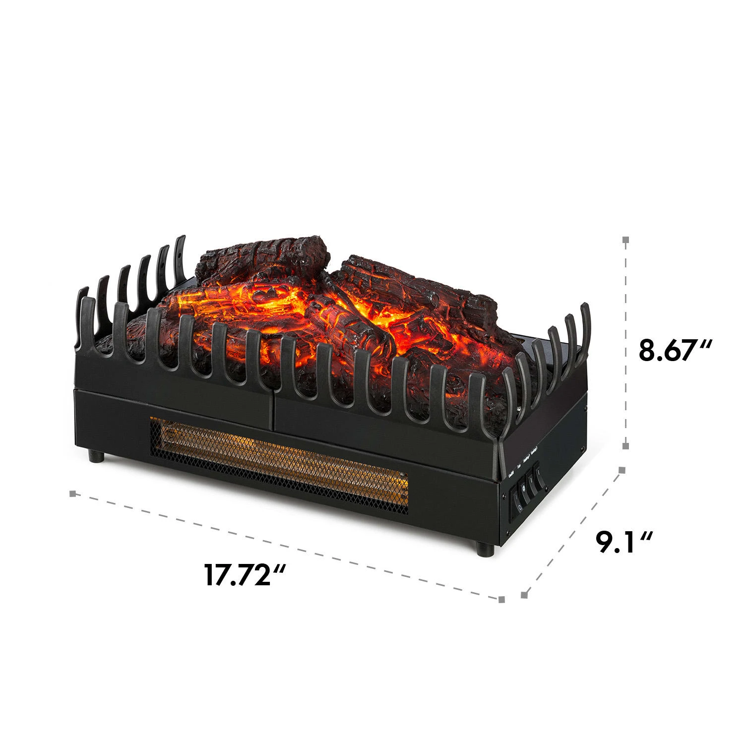 Kamini FX Elektrischer Kamin Kamineinsatz 1000/2000W 2W LED schwarz Kamini FX Elektrischer Kamin Kamineinsatz 1000/2000W 2W LED Schwarz -Klarstein Verkaufs 10031575 uk 0006 logo