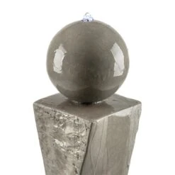 Trafalgar Gartenbrunnen 1,5m LED Fiberglas-Zement 4,5 Kg Ziersteine -Klarstein Verkaufs 10031620 yy 0005 detail Blumfeldt Trafalgar Zierbrunnen Gartenbrunnen Tuff