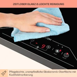 Deejay Freizonen-Induktionskochfeld 3500 W Glaskeramik Touch Schwarz -Klarstein Verkaufs 10031633 de 0008 usp