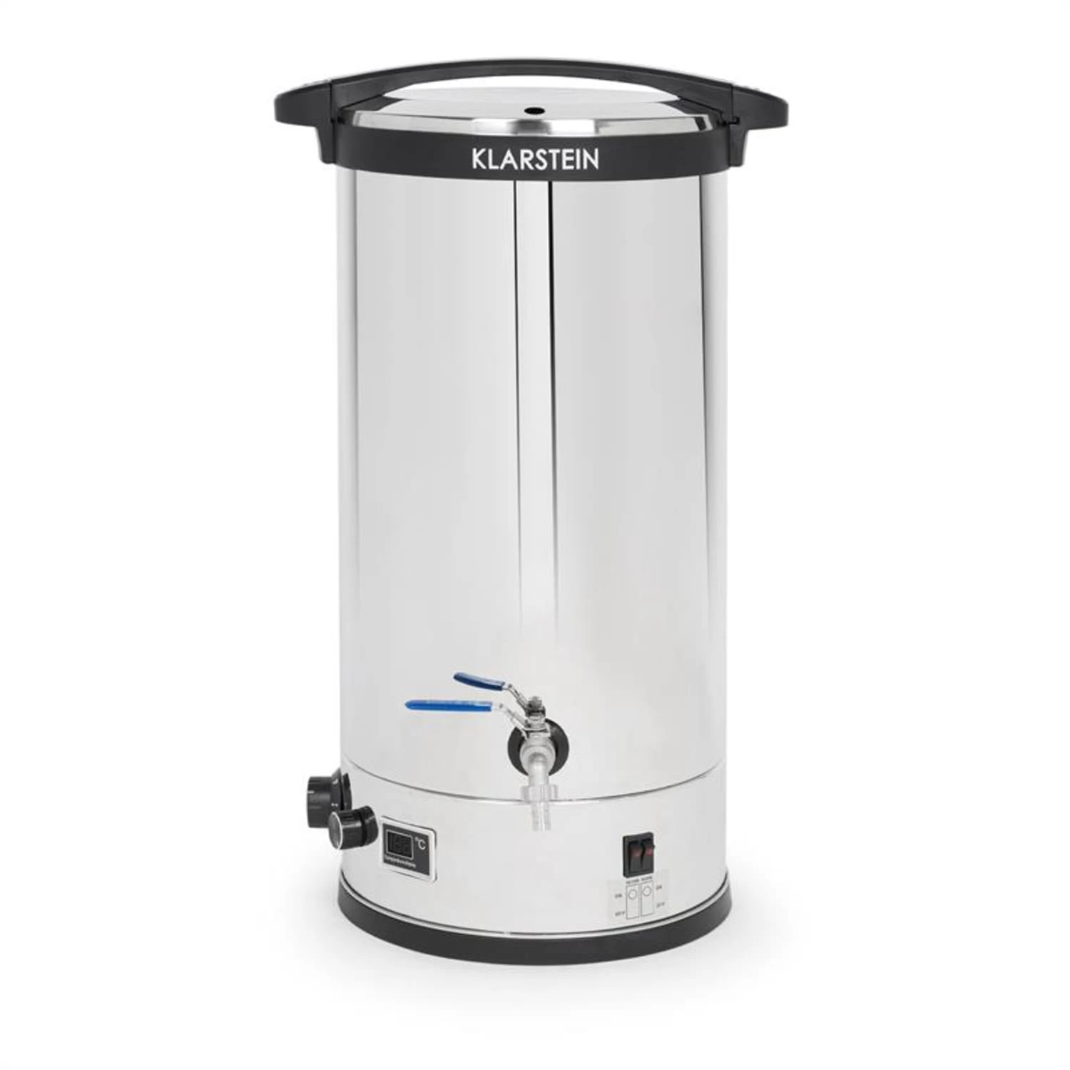 Füllhorn Maischekessel 2500W 30l LED-Display Timer 304-Edelstahl Füllhorn Maischekessel 2500W 30l LED-Display Timer 304-Edelstahl -Klarstein Verkaufs 10031651 yy 0001 titel Klarstein Fuellhorn Maischekessel 30l 2500W