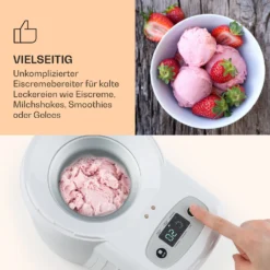 Schneeflöckchen Eiscremebereiter Thermoelektrisch 700ml Leise Weiß -Klarstein Verkaufs 10031663 de 0004 logo