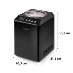 Vanilly Sky Family Eiscremebereiter Frozen Yoghurt 250W 2,5l Schwarz -Klarstein Verkaufs 10031848 yy 0008 logo Klarstein Vanilly Sky Family Eiscremebereiter schwarz