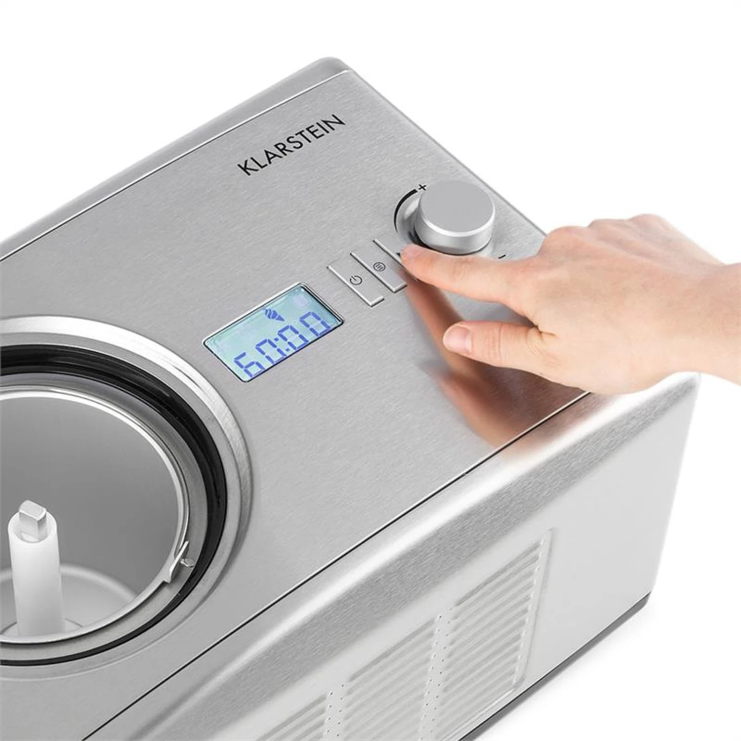 Yo & Yummy 2-in-1 Eiscremebereiter & Yoghurt Maker 150W 1,5l Edelstahl Yo & Yummy 2-in-1 Eiscremebereiter & Yoghurt Maker 150W 1,5l Edelstahl -Klarstein Verkaufs 10031849 yy 0004 detail Klarstein Yo Yummy 2in1 Eiscremebereiter