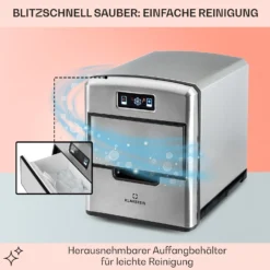 Metropolitan Eiswürfelmaschine 12kg/24h Digitales Display -Klarstein Verkaufs 10031881 de 0005 usp