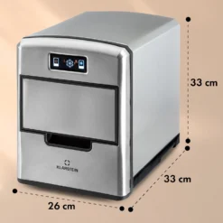 Metropolitan Eiswürfelmaschine 12kg/24h Digitales Display -Klarstein Verkaufs 10031881 yy 0011 dimensions
