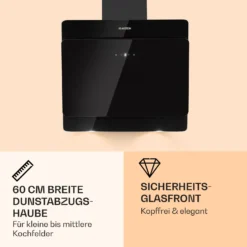 Aurica 60 Dunstabzugshaube 60cm 600 M³/h LED Touch Glas 2 Aurica 60 Dunstabzugshaube 60cm 600 M³/h LED Touch Glas -Klarstein Verkaufs 10031904 de 0003 logo