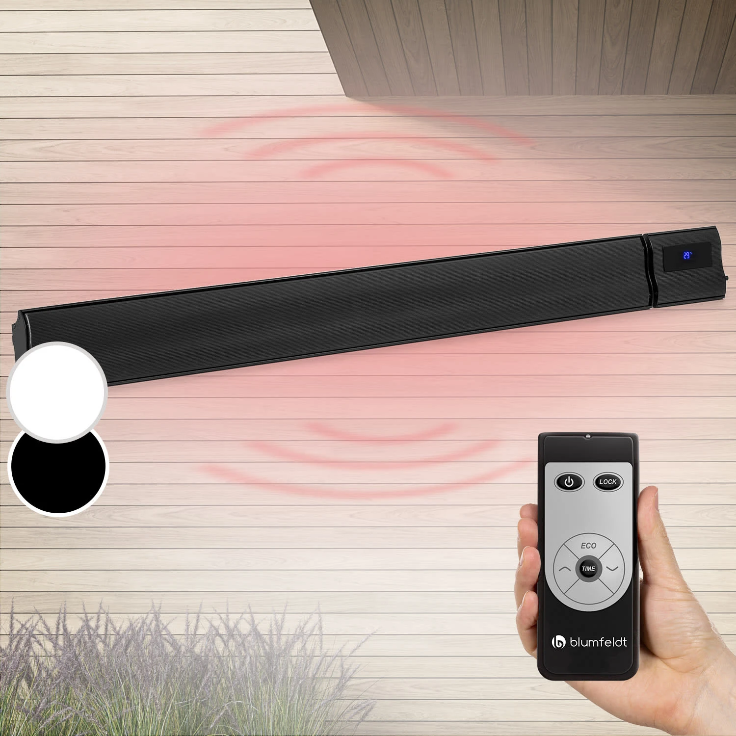 Cosmic Beam Plus Infrarot-Heizstrahler 2400W IP44 Fernbedienung Cosmic Beam Plus Infrarot-Heizstrahler 2400W IP44 Fernbedienung -Klarstein Verkaufs 10031977 de 0001 main