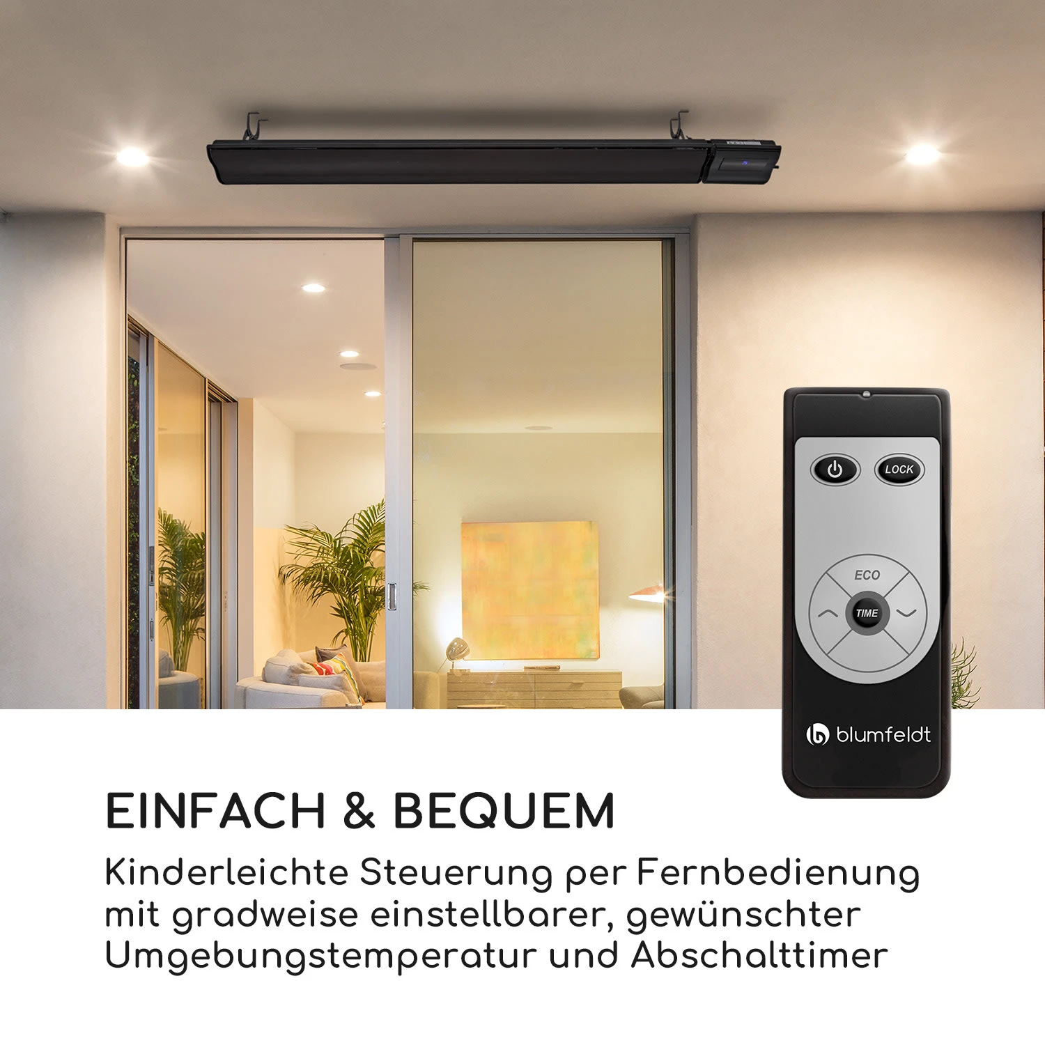 Cosmic Beam Plus Infrarot-Heizstrahler 2400W IP44 Fernbedienung Cosmic Beam Plus Infrarot-Heizstrahler 2400W IP44 Fernbedienung -Klarstein Verkaufs 10031977 de 0007 logo