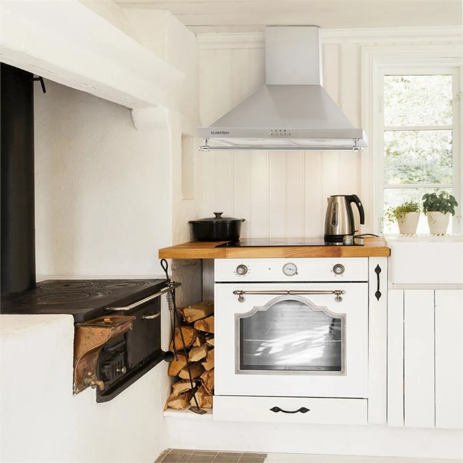 Montblanc 60 Dunstabzugshaube 610m³/h 165W 2x1,5W LED Reling Montblanc 60 Dunstabzugshaube 610m³/h 165W 2x1,5W LED Reling -Klarstein Verkaufs 10031994 yy 0003 ambient Klarstein Montblanc 60 Dunstabzugshaube silbergrau