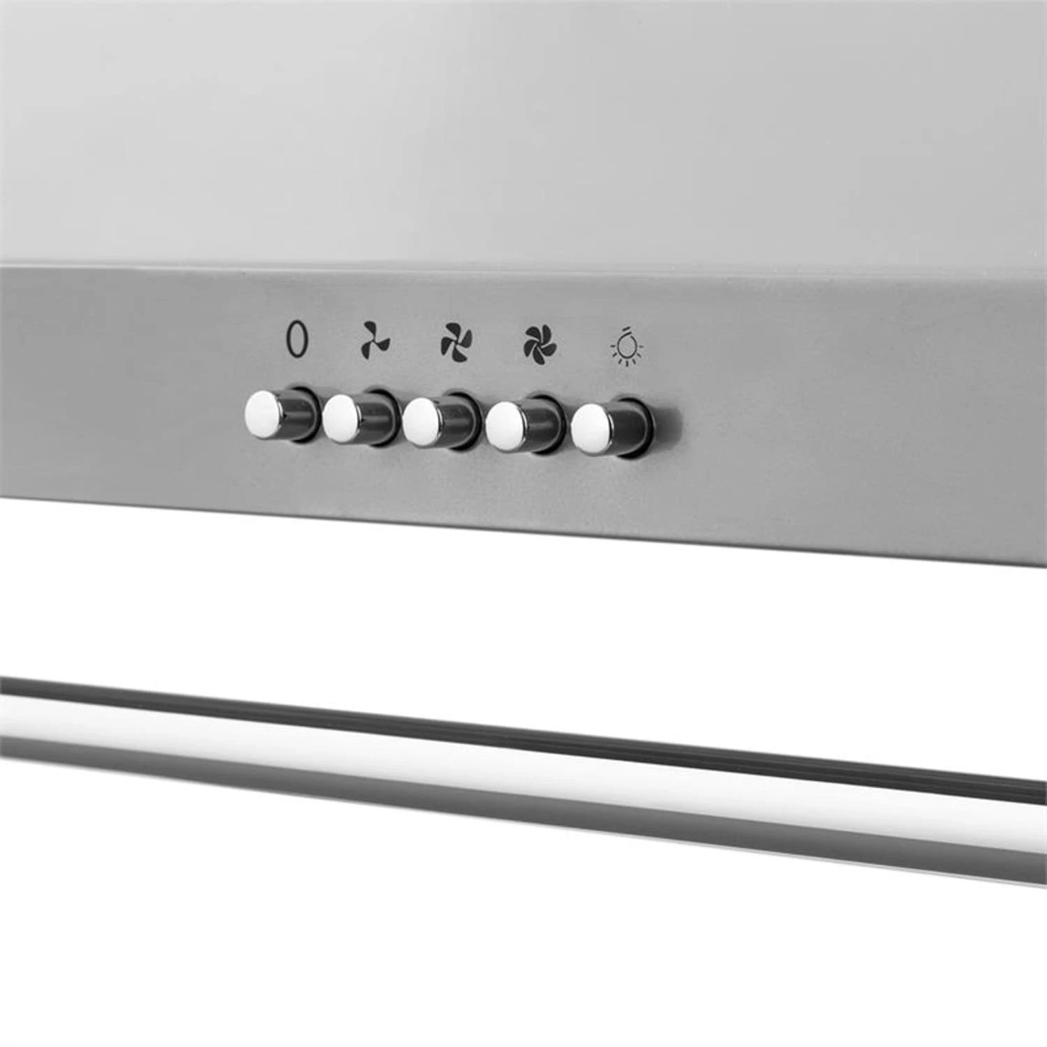 Montblanc 60 Dunstabzugshaube 610m³/h 165W 2x1,5W LED Reling Montblanc 60 Dunstabzugshaube 610m³/h 165W 2x1,5W LED Reling -Klarstein Verkaufs 10031994 yy 0006 detail Klarstein Montblanc 60 Dunstabzugshaube silbergrau