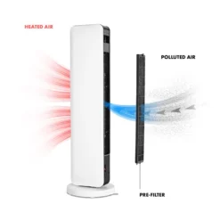 Hightower Heat Keramik-Säulenheizlüfter 2200W Thermostat 49°C Weiß 3 Hightower Heat Keramik-Säulenheizlüfter 2200W Thermostat 49°C Weiß -Klarstein Verkaufs 10032003 yy 0004 logo Klarstein Hightower Heat Heizstrahler 2200 W weiss