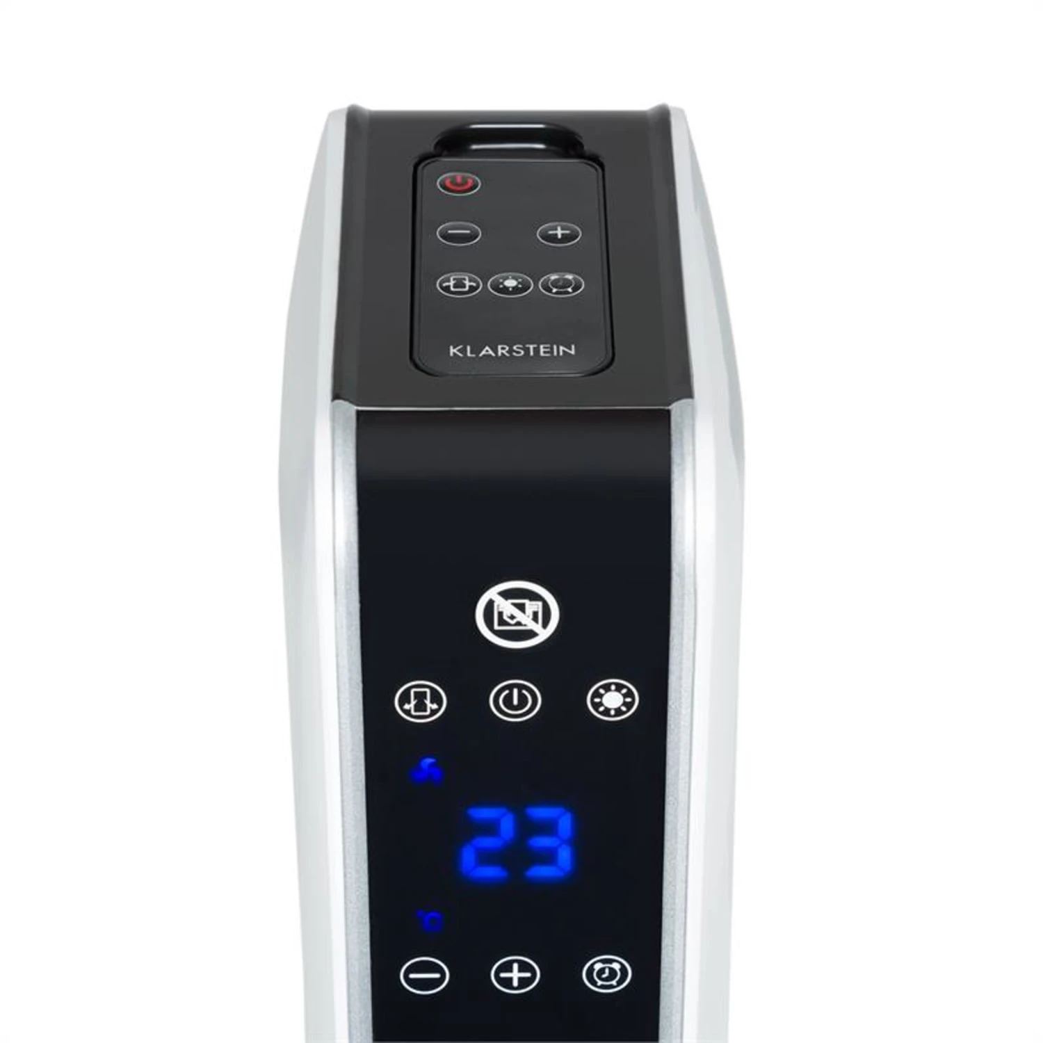 Hightower Heat Keramik-Säulenheizlüfter 2200W Thermostat 49°C weiß Hightower Heat Keramik-Säulenheizlüfter 2200W Thermostat 49°C Weiß -Klarstein Verkaufs 10032003 yy 0005 detail Klarstein Hightower Heat Heizstrahler 2200 W weiss