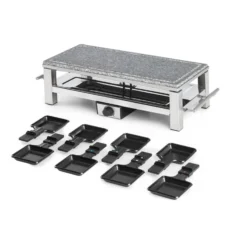 Schmelzlette Raclette 1500W Naturstein-Platte Edelstahlgehäuse 3 Schmelzlette Raclette 1500W Naturstein-Platte Edelstahlgehäuse -Klarstein Verkaufs 10032028 yy 0004 detail Klarstein Schmelzlette Raclette 1500W Edelstahl