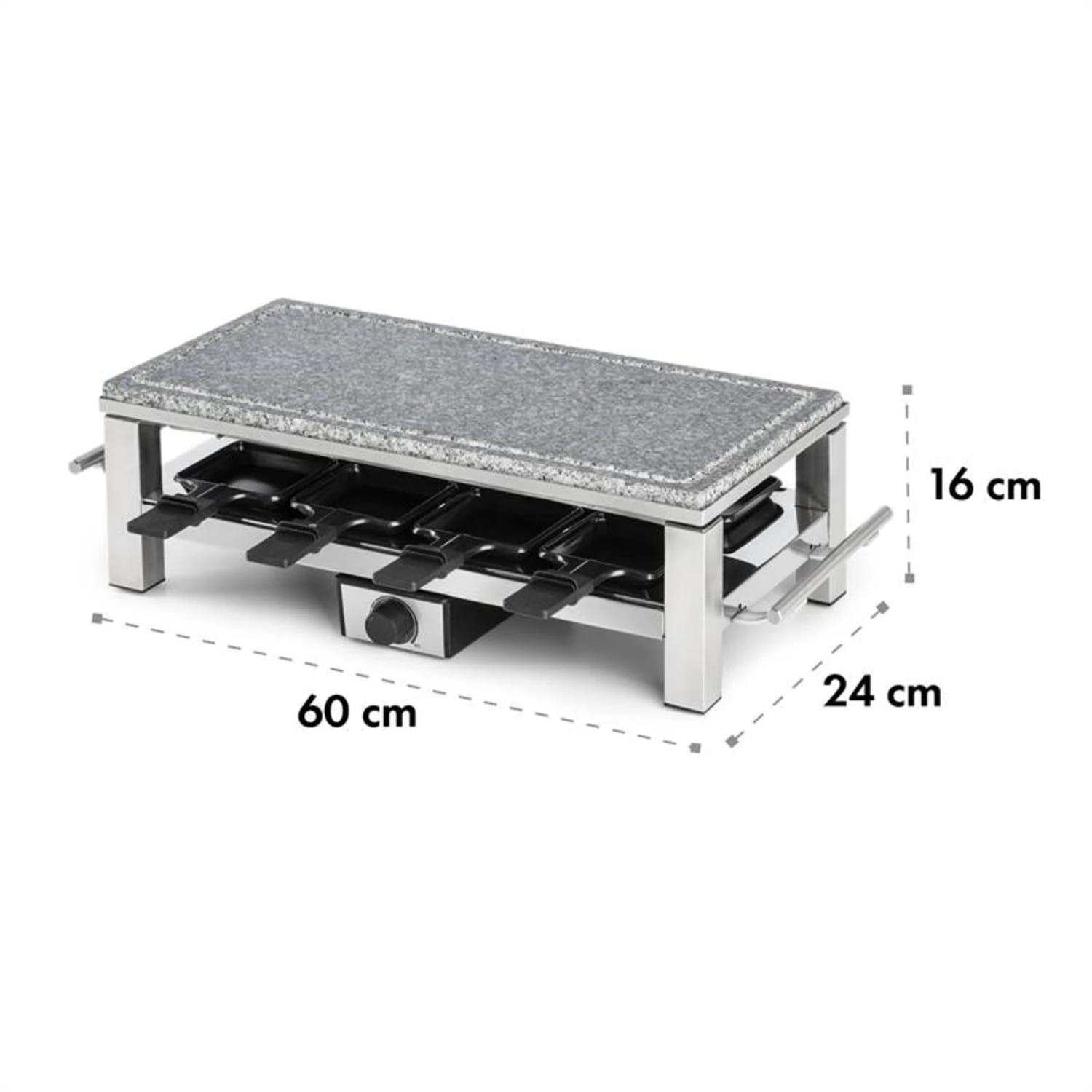 Schmelzlette Raclette 1500W Naturstein-Platte Edelstahlgehäuse Schmelzlette Raclette 1500W Naturstein-Platte Edelstahlgehäuse -Klarstein Verkaufs 10032028 yy 0006 logo Klarstein Schmelzlette Raclette 1500W Edelstahl