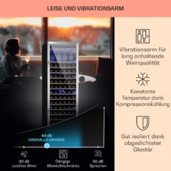 Vinovilla Grande 165 Built-in Uno Weinkühlschrank 425l 165Fl. Glastür -Klarstein Verkaufs 10032033 de 0004 usp