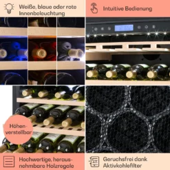 Vinovilla Grande 165 Built-in Uno Weinkühlschrank 425l 165Fl. Glastür -Klarstein Verkaufs 10032033 de 0005 usp