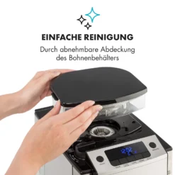 Aromatica X Kaffeemaschine Mahlwerk Glaskanne Aroma+ Edelstahl -Klarstein Verkaufs 10032102 de 0005 logo