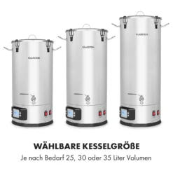 Maischfest Maischekessel 5 Teile 1500/3000W 25l LCD Touch 2 Maischfest Maischekessel 5 Teile 1500/3000W 25l LCD Touch -Klarstein Verkaufs 10032121 de 0003 logo