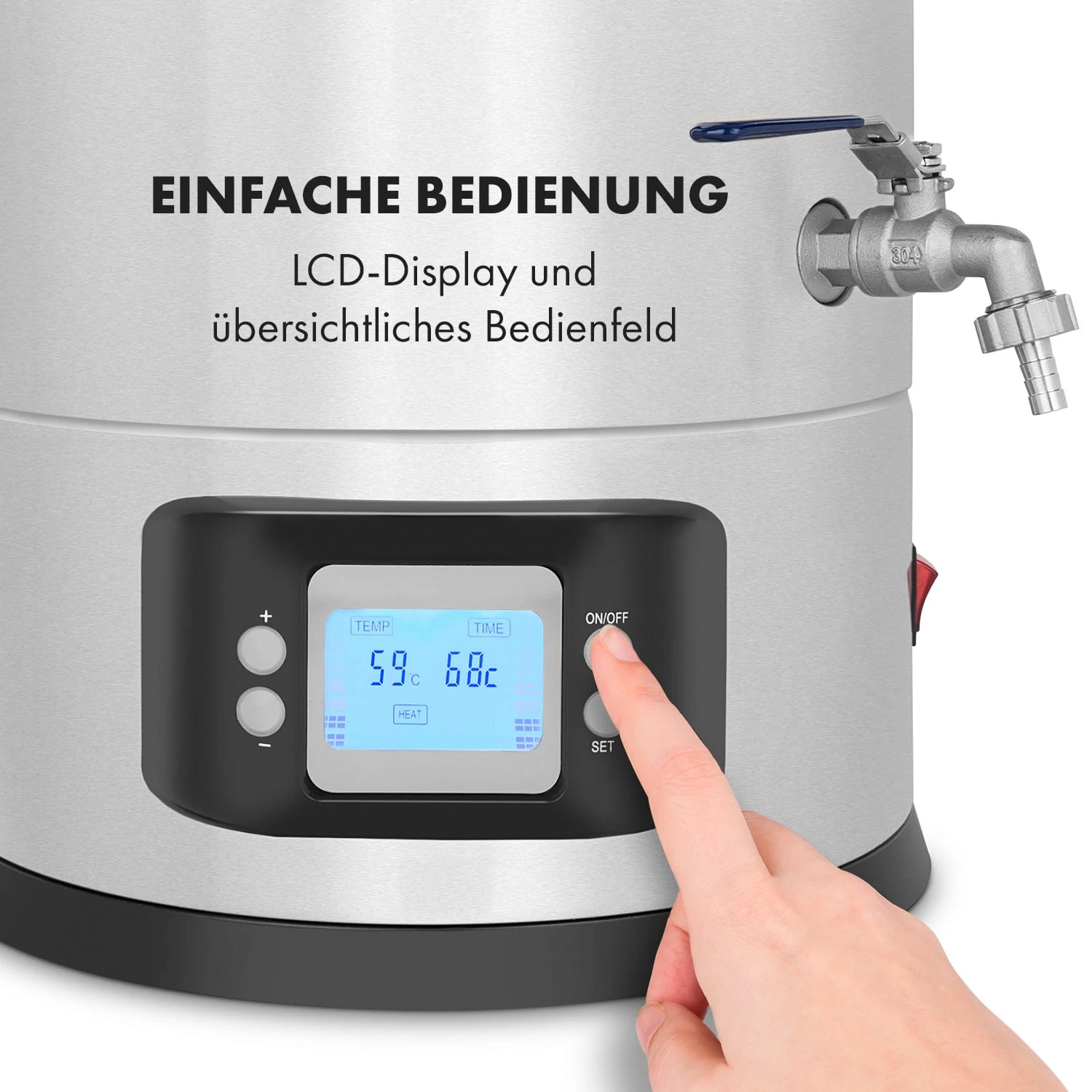 Maischfest Maischekessel 5 Teile 1500/3000W 25l LCD Touch Maischfest Maischekessel 5 Teile 1500/3000W 25l LCD Touch -Klarstein Verkaufs 10032121 de 0007 logo