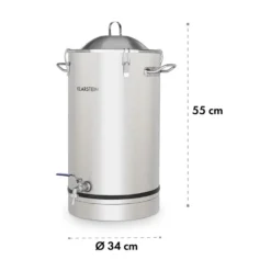 Maischfest Fermenter 25 Fermentierkessel 25 Ltr Gärröhrchen Edelstahl -Klarstein Verkaufs 10032122 yy 0006 logo Klarstein Maischfest Fermenter 25 Gaerkessel 25l