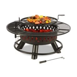 Rosario 3-in-1-Feuerschale Ø120cm | 70cm Grill | Tischplatte Stahl -Klarstein Verkaufs 10032141 yy 0003 detail Blumfeldt Rosario 3in1 Feuerschale