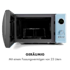Fine Dinesty 2-in-1-Mikrowelle: 23l 800W / Grill: 1000W Blau 5 Fine Dinesty 2-in-1-Mikrowelle: 23l 800W / Grill: 1000W Blau -Klarstein Verkaufs 10032201 de 0006 logo