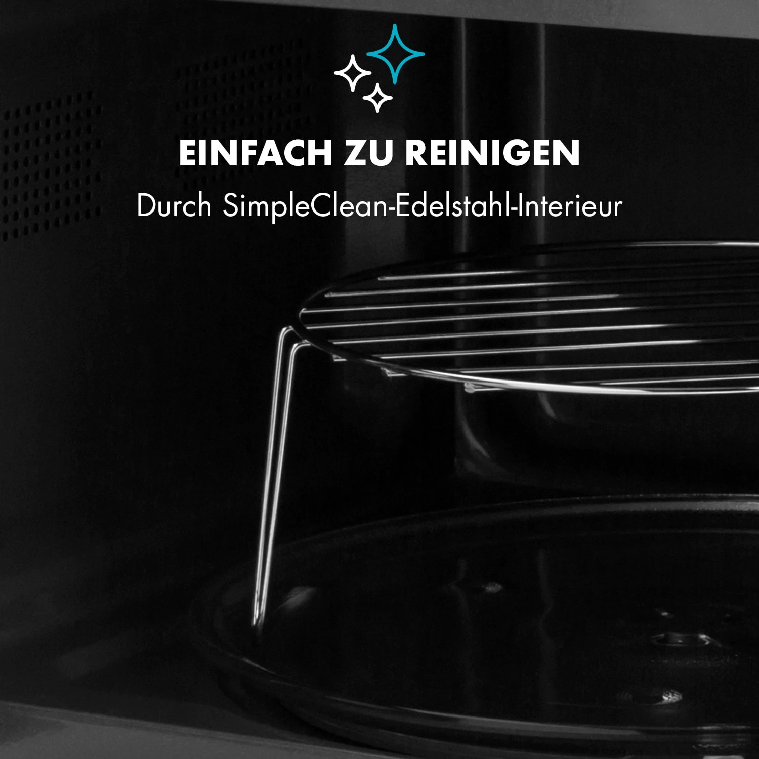 Fine Dinesty 2-in-1-Mikrowelle: 23l 800W / Grill: 1000W blau Fine Dinesty 2-in-1-Mikrowelle: 23l 800W / Grill: 1000W Blau -Klarstein Verkaufs 10032201 de 0007 logo
