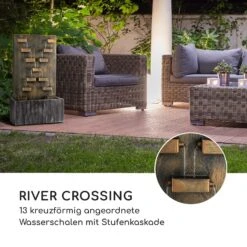 River Crossing Gartenbrunnen In/Outdoor 6W Pumpe 10m Kabel Verzinkt -Klarstein Verkaufs 10032260 de 0007 logo