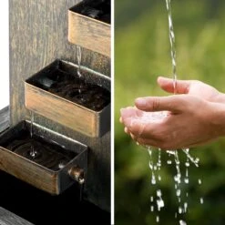 River Crossing Gartenbrunnen In/Outdoor 6W Pumpe 10m Kabel Verzinkt -Klarstein Verkaufs 10032260 yy 0004 ambient