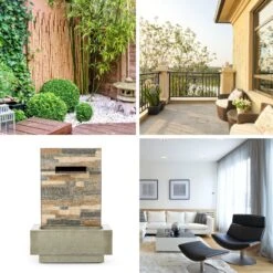 Watergate Gartenbrunnen In/Outdoor 15W Pumpe 10m Kabel Verzinkt -Klarstein Verkaufs 10032262 yy 0007 ambient