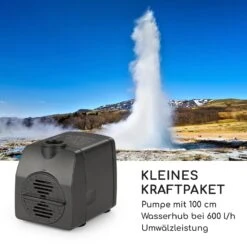 Imperia Gartenbrunnen In/Outdoor 10W Pumpe 10m Kabel Verzinkt -Klarstein Verkaufs 10032263 de 0008 logo