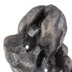 Felsquell Solar-Kaskadenbrunnen Akkubetrieb 2 KW Solarpanel 3 LEDs -Klarstein Verkaufs 10032286 yy 0005 detail Blumfeldt Felsquell Solar Kaskadenbrunnen