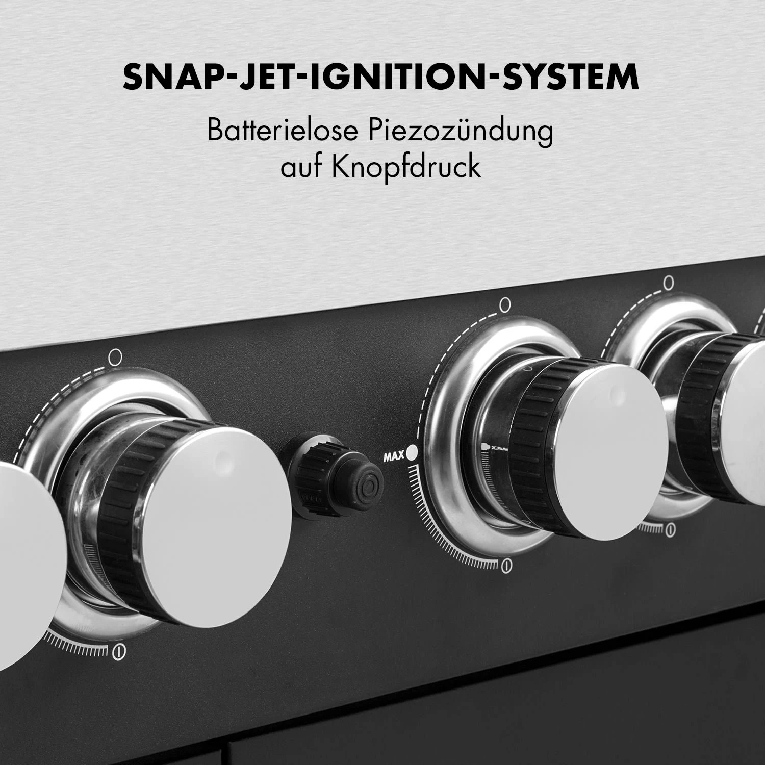 Tomahawk 4.2 SBG Gasgrill 6 Brenner 20,7 kW 64x42cm Grill Edelstahl Tomahawk 4.2 SBG Gasgrill 6 Brenner 20,7 KW 64x42cm Grill Edelstahl -Klarstein Verkaufs 10032308 de 0004 logo