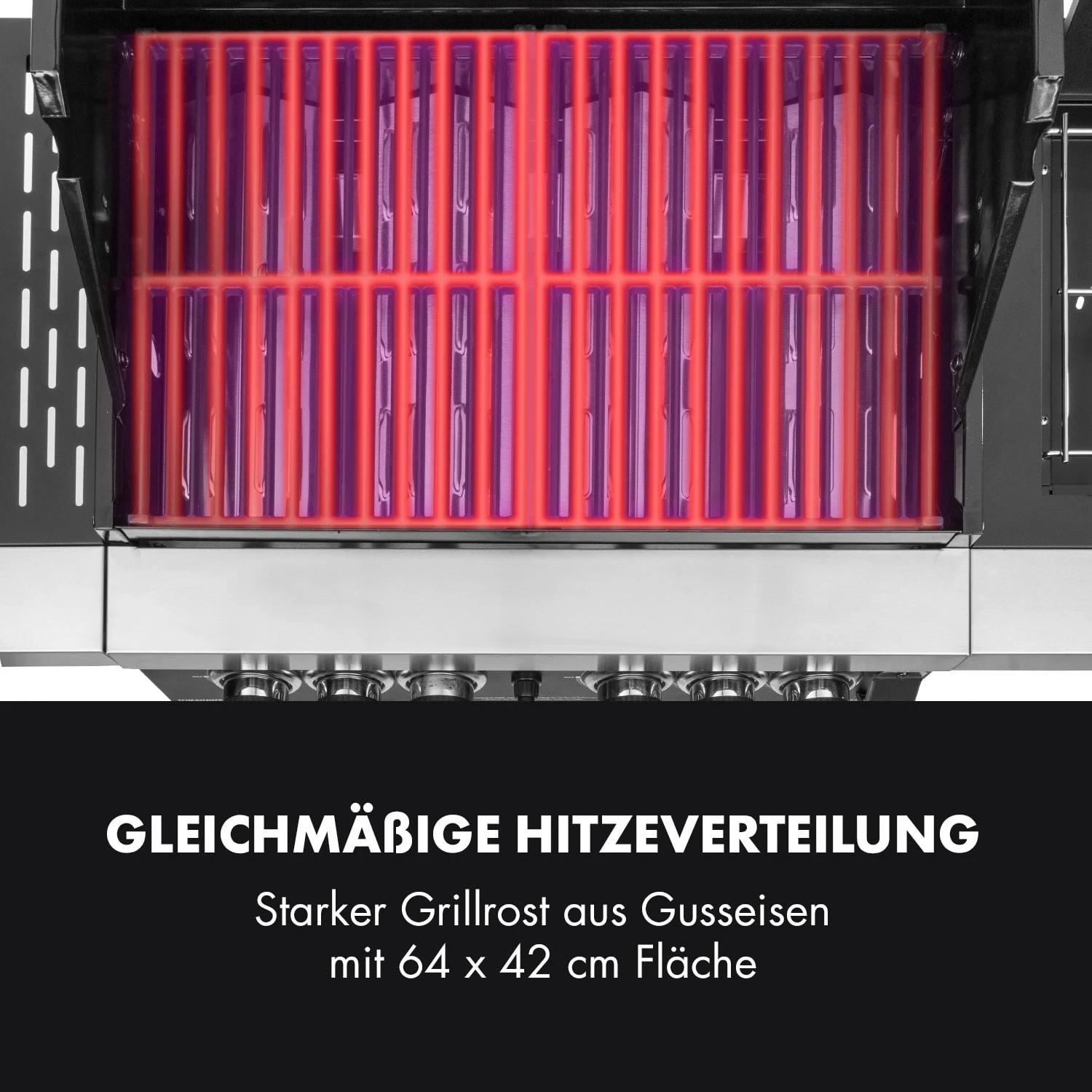 Tomahawk 4.2 SBG Gasgrill 6 Brenner 20,7 kW 64x42cm Grill Edelstahl Tomahawk 4.2 SBG Gasgrill 6 Brenner 20,7 KW 64x42cm Grill Edelstahl -Klarstein Verkaufs 10032308 de 0007 logo